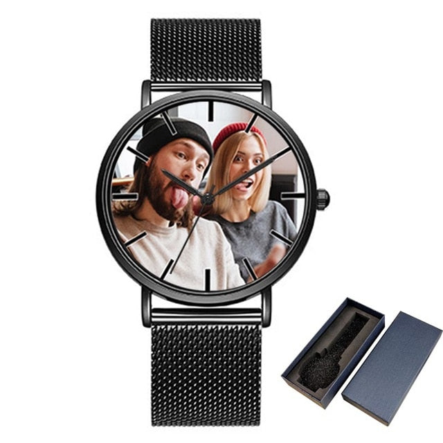 Personalised Black Sport Watch