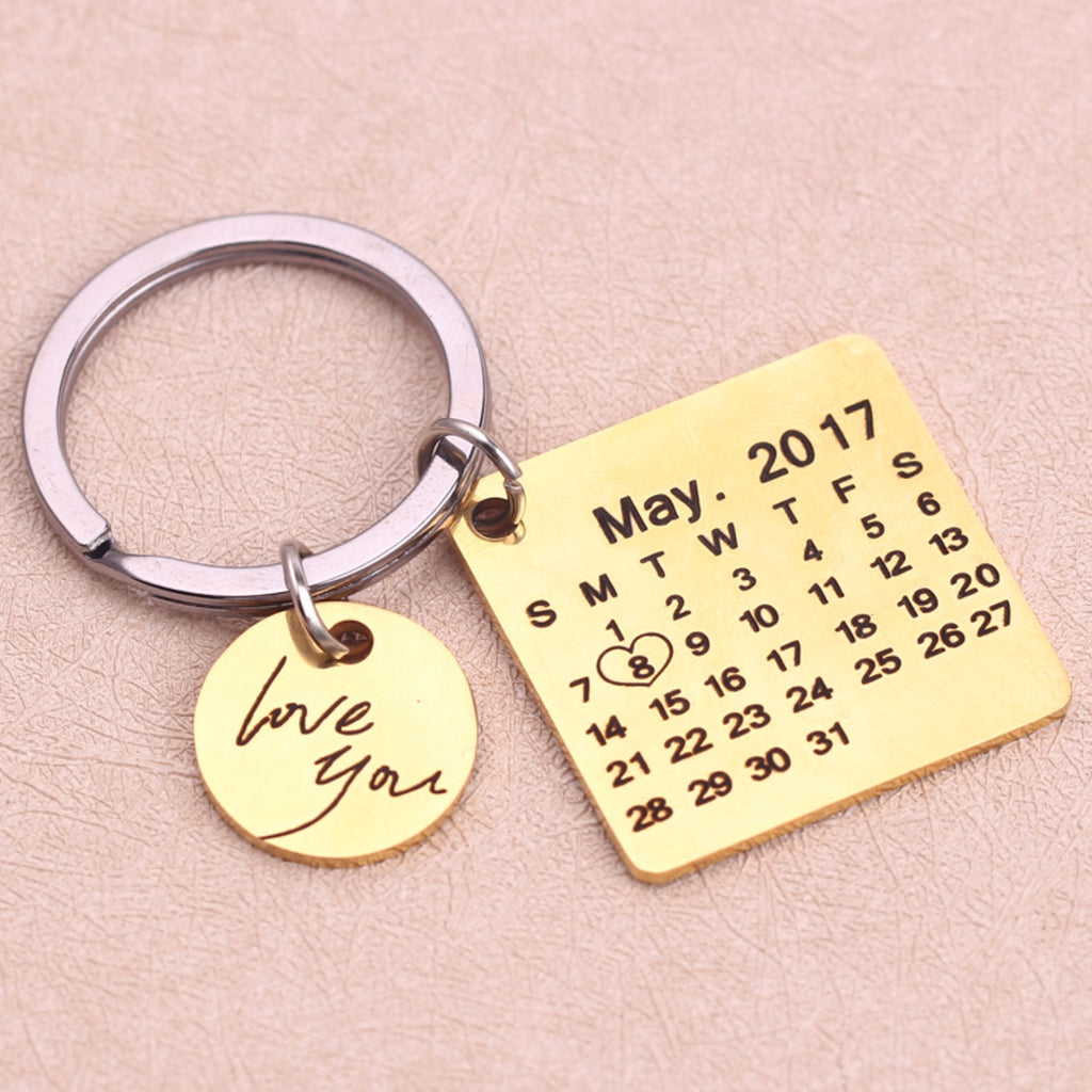 personalized  Calendar Keychain