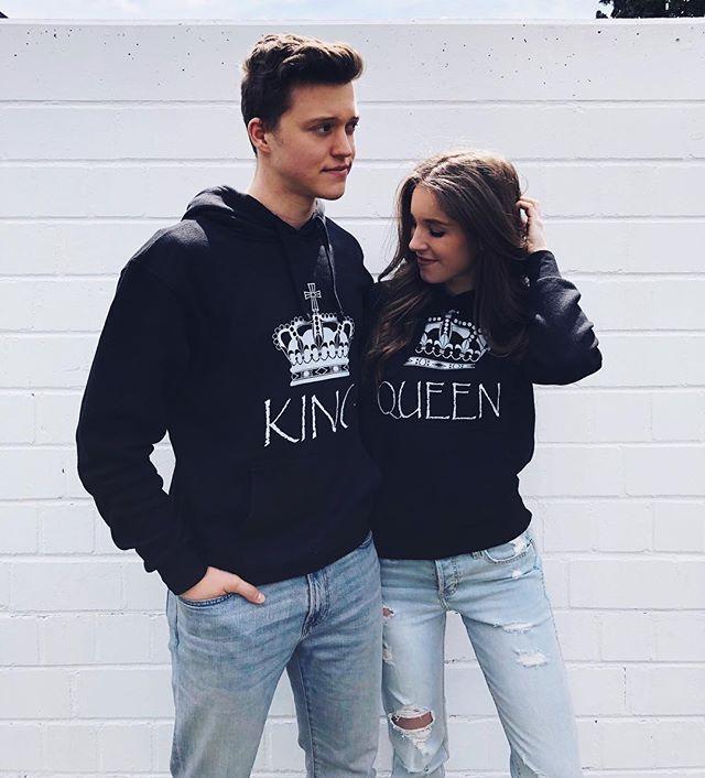 Couple Matching Chic Hooded Hoodies