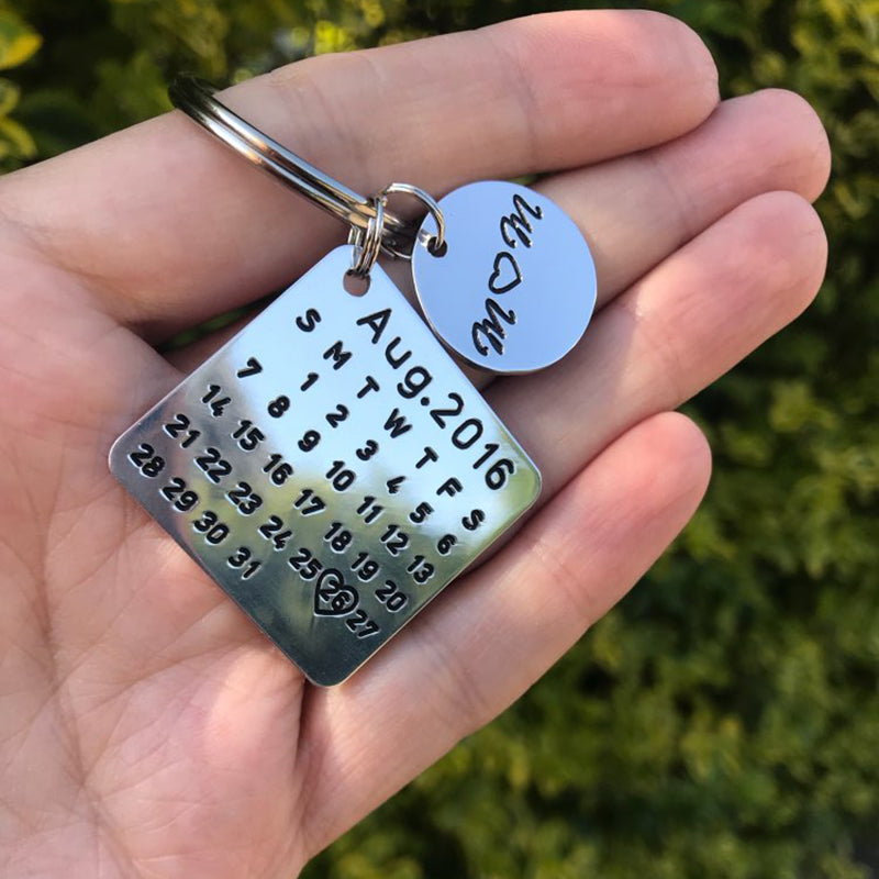 personalized  Calendar Keychain