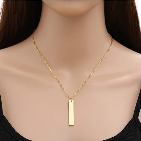 PERSONALIZED BAR NECKLACE