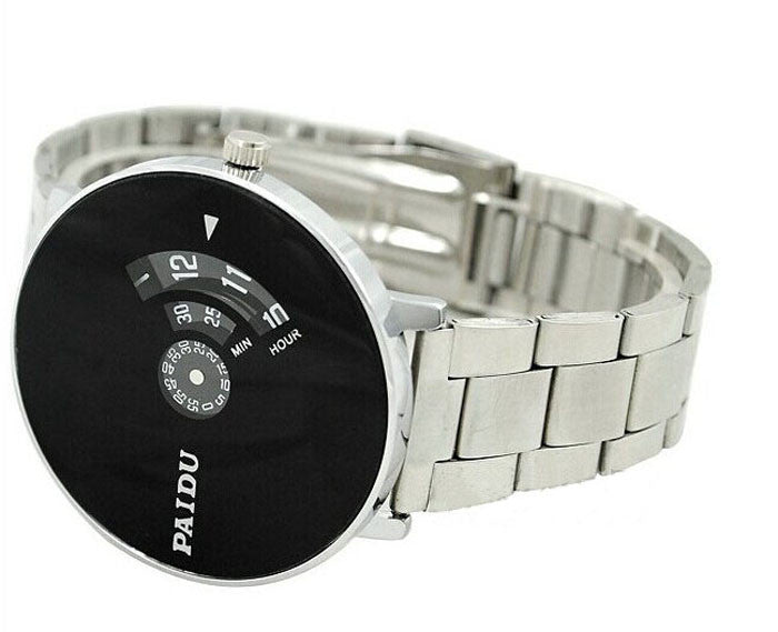 Turntable Dial Mens wrist watch