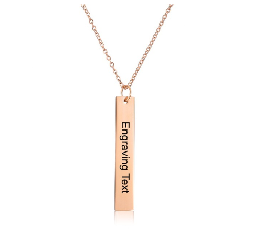 PERSONALIZED BAR NECKLACE